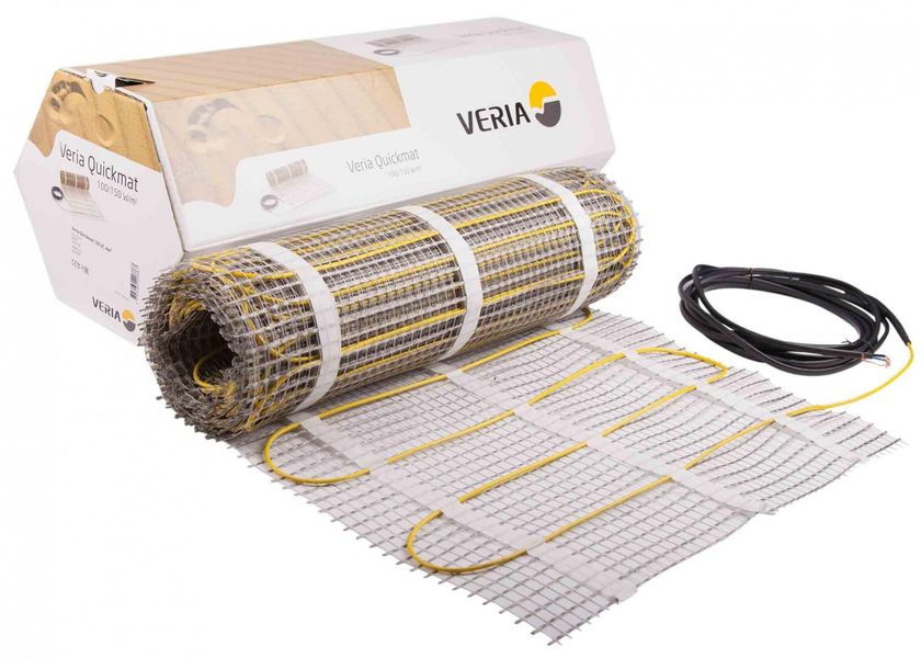 Мат нагревательный Veria Quickmat 150, двухжильный, для систем отопления, 12м кв., 0.5х24м, 1800Вт, 230В. - Уцінка 189B0184 фото