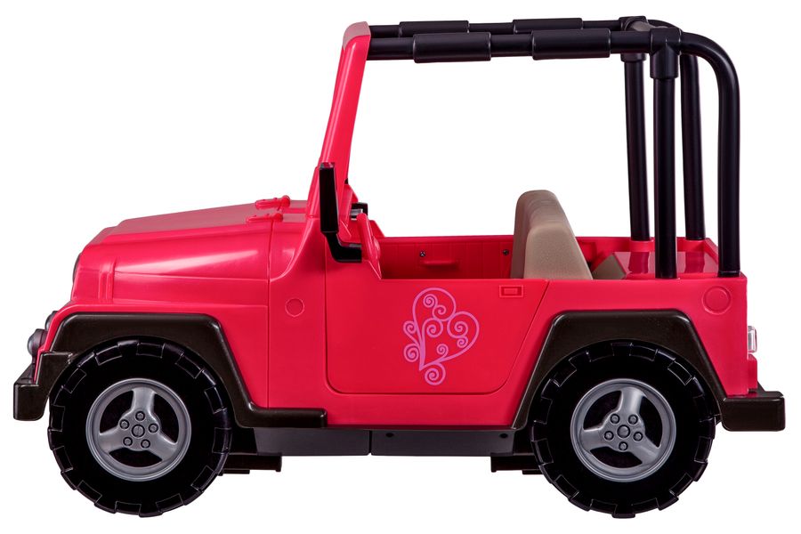Транспорт для кукол-Розовый джип с черной рамкой Our Generation BD37277Z - Уцінка BD37277Z фото