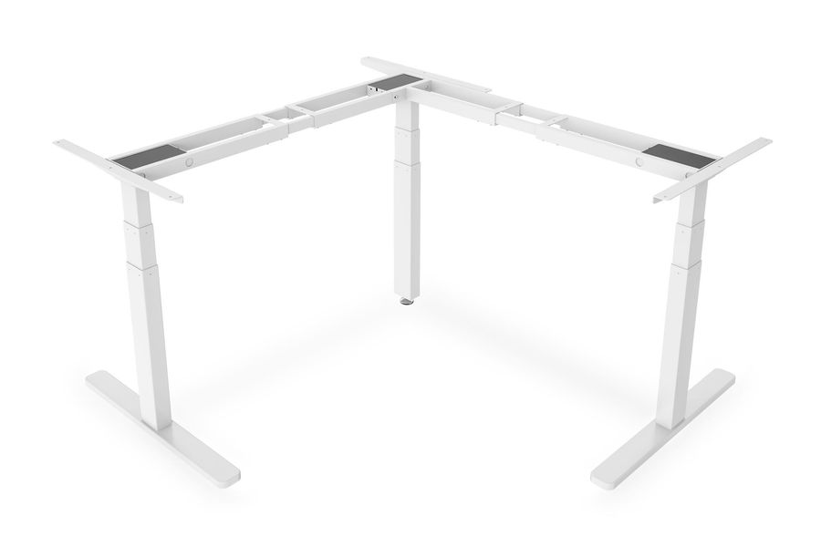 Рама столу DIGITUS Electric Height Adjustable, 60-125cm, 3-leg 90°, біла (DA-90386) DA-90386 фото