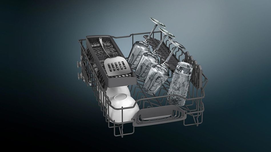Посудомийна машина Siemens вбудовувана, 9компл., A+, 45см, білий (SP61IX05KK) SP61IX05KK фото