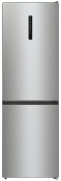 Холодильник з нижн. мороз. камерою Gorenje, 185х60х60см, 2 двері,203(99)л, А++, Total NF, Зона св-ті, Зовн. Диспл, нерж (NRK6192AXL4) NRK6192AXL4 фото