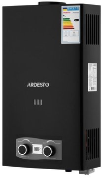 Газовая колонка Ardesto X2, 10 л/мин., 20 кВт, розжиг от батареек, дисплей, черный - Уцінка TFGBH-10B-X2-BLACK фото