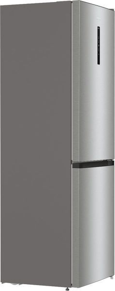 Холодильник з нижн. мороз. камерою Gorenje, 185х60х60см, 2 двері,203(99)л, А++, Total NF, Зона св-ті, Зовн. Диспл, нерж (NRK6192AXL4) NRK6192AXL4 фото