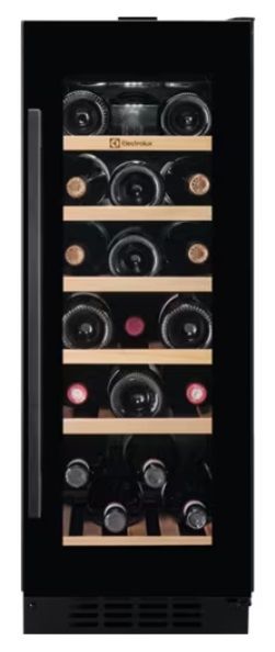 Холодильник Electrolux встр. для вина, 82x30х57, полок - 6, зон - 1, бут-20, ST, черный+нерж EWUS020B5B фото