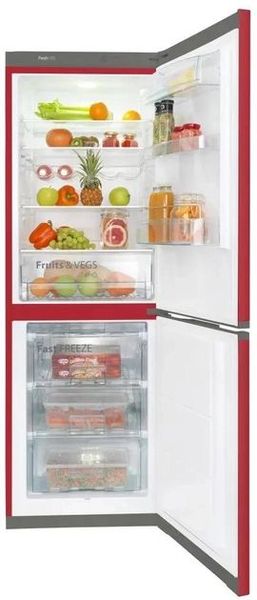 Холодильник Snaige з нижн. мороз., 185x60х65, холод.відд.-214л, мороз.відд.-88л, 2дв., A++, ST, червоний (RF56SM-S5RB2E) RF56SM-S5RB2E фото