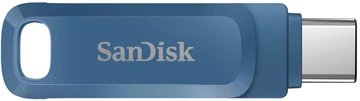 Накопитель SanDisk 64GB USB 3.1 Type-A + Type-C Ultra Dual Drive Go Navy Blue (SDDDC3-064G-G46NB) SDDDC3-064G-G46NB фото