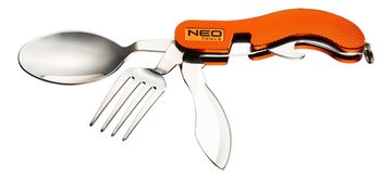 Нож складной Neo Tools, туристический с вилкой и ложкой - Уцінка 63-027 фото