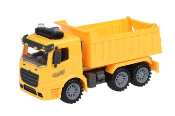 Машинка энерционная Same Toy Truck Самосвал желтый со светом и звуком 98-611AUt-1 - Уцінка 98-611AUt-1 фото