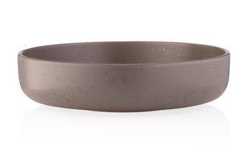 Тарілка супова Ardesto Trento, 21,5 см, сіра, кераміка AR2921T фото