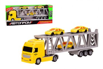 Іграшковий Трейлер з причепом автовоз "АВТОПРОМ" зі звуковими ефектами (7943A) 7943A фото