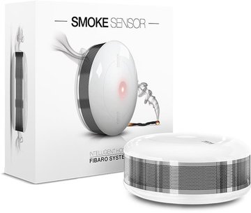 Умный датчик дыма Fibaro Smoke Sensor, Z-Wave, 3V CR123A, белый (FGSD-002_ZW5) FGSD-002_ZW5 фото
