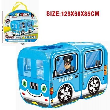 Дитячий ігровий намет автобус M5783 поліція/пожежна служба Блакитний M5783BLUE фото