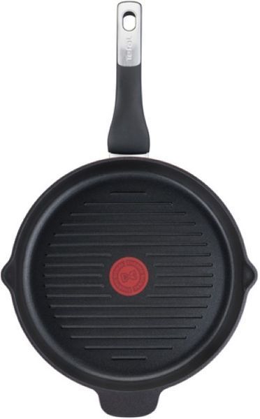 Сковорода Tefal Unlimited гриль, 26см, покриття Titanium Extra, алюм., індукція, Thermo-Spot, чорний (E2294074) E2294074 фото