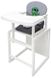 Стульчик-трансформер Babyroom Пеппи-240 белый серый/графит (крокодил) (681009)