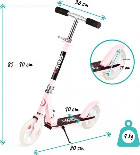 Самокат QKIDS WEISS (колір - pink) (KIDS00033) KIDS00033 фото