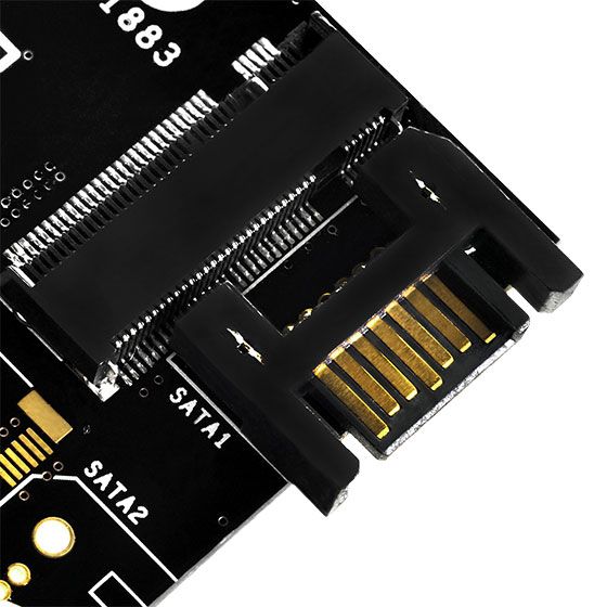 Плата-адаптер PCIe x4 для SSD m.2 NVMe + SATA 2230, 2242, 2260, 2280 (SST-ECM20) SST-ECM20 фото