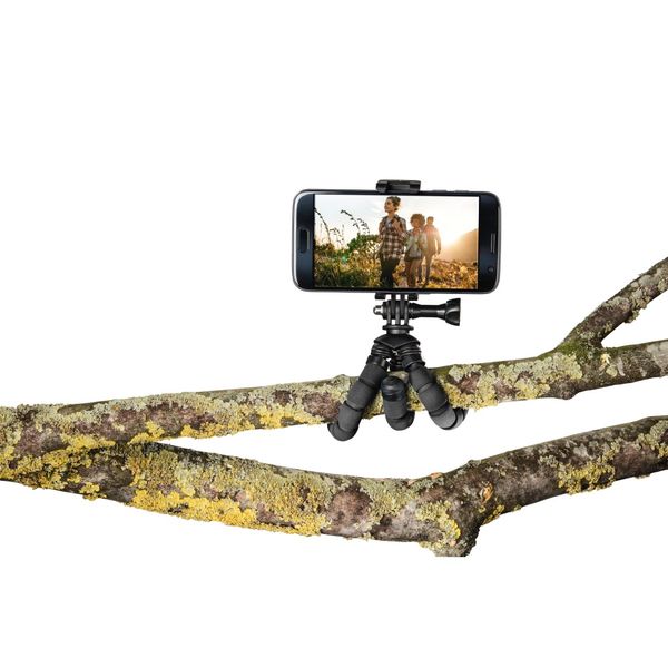 Мини-штатив НАМА "Flex" для смартфонов и GoPro, 14 см, цвет черный 00004609 фото