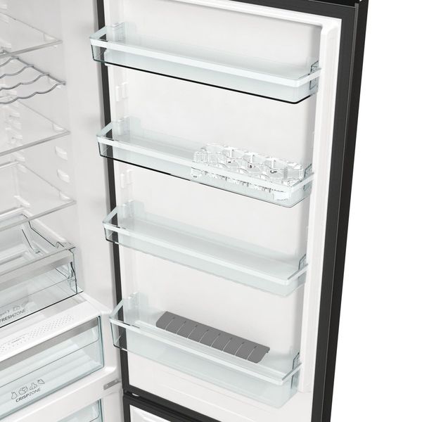 Холодильник з нижн. мороз. камерою Gorenje NRK620EABXL4, 200х60х60см, 2 двері, 235( 96)л, А++, Total NF , Зона св-ті, Зовн. Дисп - Уцінка NRK620EABXL4 фото