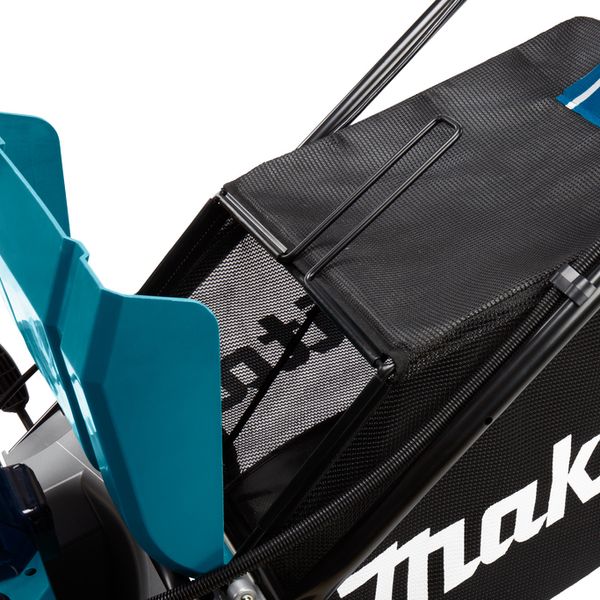 Газонокосилка аккумуляторная Makita самоходная, бесщеточная, LXT 36В (18+18В), 53см, 70л, 20-100мм (10 позиций), до 2300 м.кв, , 43.9кг, без АКБ и ЗП (DLM533Z) DLM533Z фото