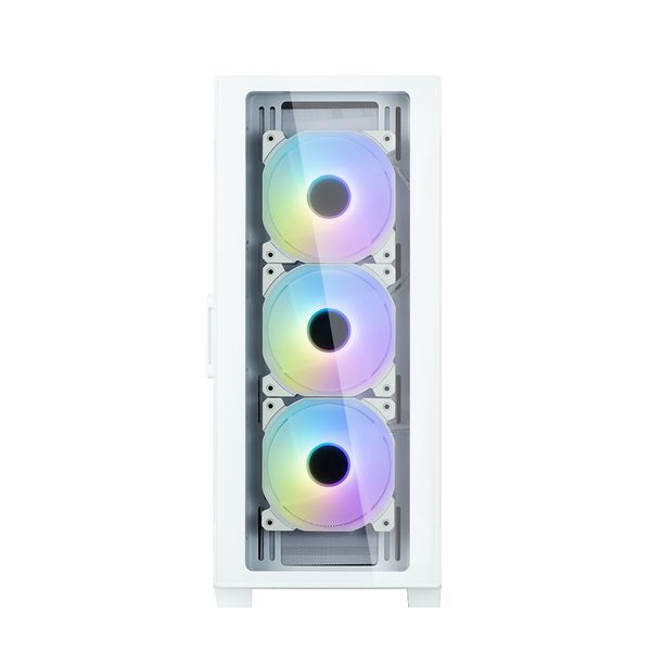 Корпус Zalman I3 Neo TG, без БЖ, 1xUSB3.0, 2xUSB2.0, 4x120mm ARGB fans, TG Side/Front Panel, ATX, білий (I3NEOTGWHITE) I3NEOTGWHITE фото