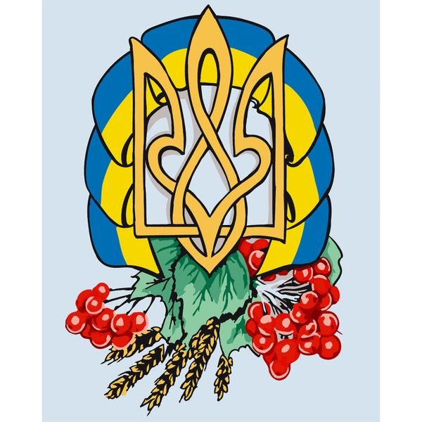 Картина по номерам "Герб Украины" 40х50 см (10592) 10592 фото