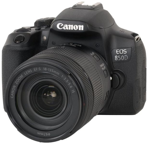 Цифр. фотокамера дзеркальна Canon EOS 850D kit 18-135 IS nano USM Black (3925C021) 3925C021 фото