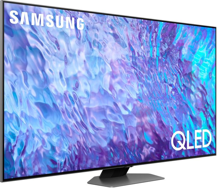 Телевизор 75" Samsung QLED 4K UHD 100Hz Smart Tizen Carbon-Silver (QE75Q80CAUXUA) QE75Q80CAUXUA фото