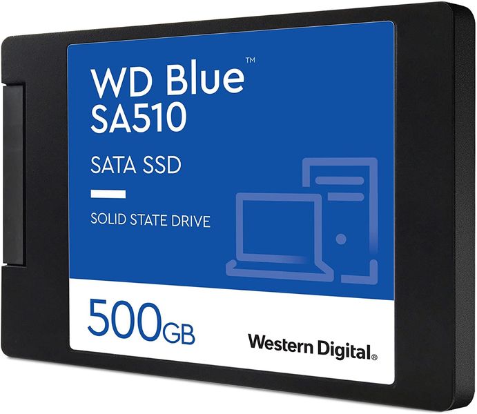 Накопичувач SSD WD 2.5" 500GB SATA Blue (WDS500G3B0A) WDS500G3B0A фото