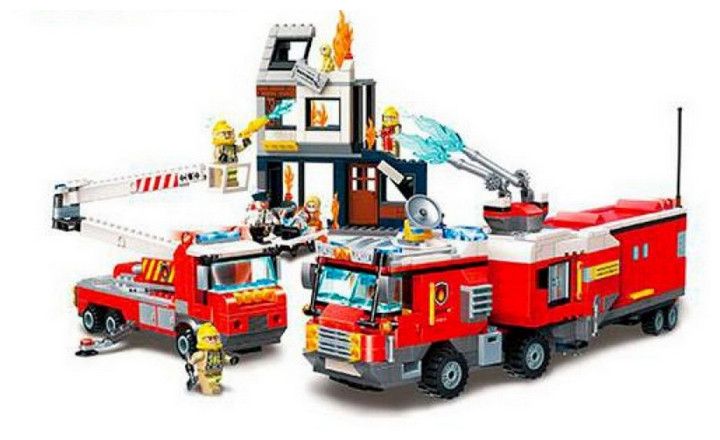 Конструктор Qman Пожарная машинка 996 деталей (2810Q) 2810Q фото