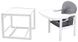 Стульчик- трансформер Babyroom Винни-240 белый пластиковая столешница серый-графит (мишка с будильником) BR-626039 фото