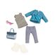 Набор одежды для кукол-Голубое пальто LORI LO30005Z