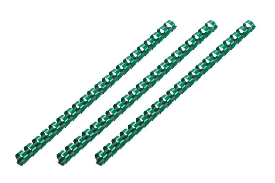 Пластиковые пружины для биндера 2E, 14мм, зеленые, 100шт. 2E-PL14-100GR фото