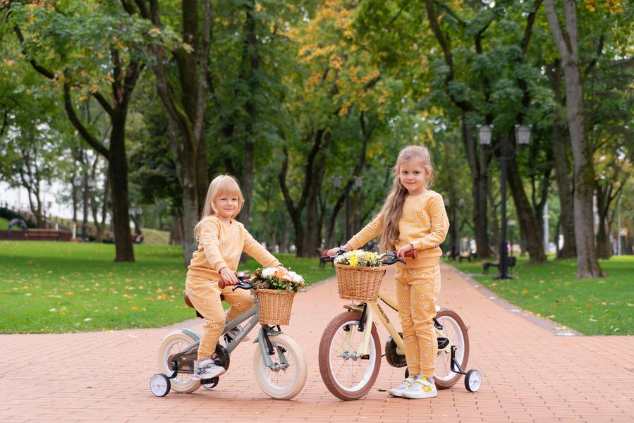 Дитячий велосипед Miqilong RM Бежевий 12" ATW-RM12-BEIGE - Уцінка ATW-RM12-BEIGE фото