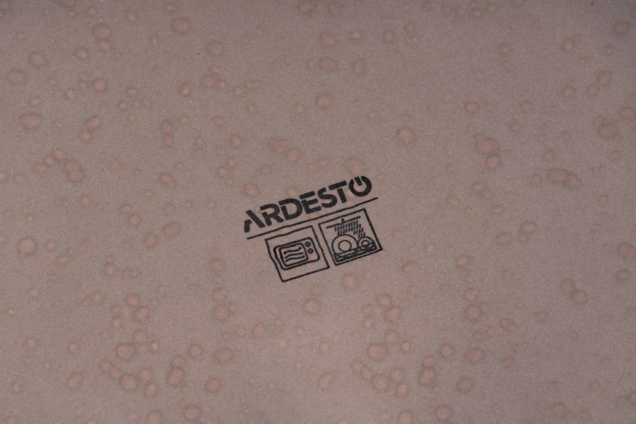 Тарілка супова Ardesto Trento, 21,5 см, сіра, кераміка (AR2921TG) AR2921T фото