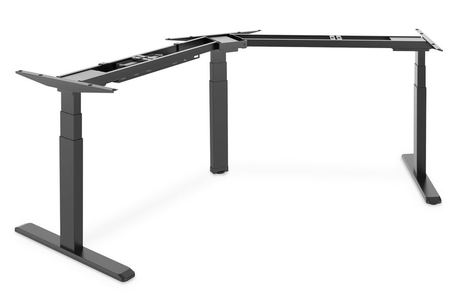 Рама столу DIGITUS Electric Height Adjustable, 62-128cm, 3-leg 120°, чорна (DA-90392) DA-90392 фото
