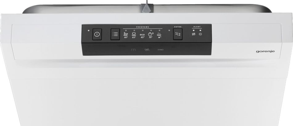 Посудомийна машина Gorenje, 9компл., A++, 45см, дисплей, 2 кошика, AquaStop, білий - Уцінка GS520E15W фото