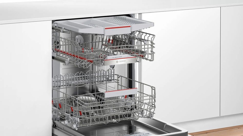 Посудомийна машина Bosch вбудовувана, 14 компл., A+++, 60см, дисплей, білий (SMH6ZCX40K) SMH6ZCX40K фото