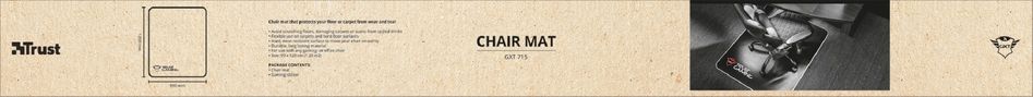 Килимок для крісла Trust GXT 715 Chair mat Black 22524_TRUST фото