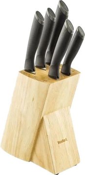 Набір ножів 5 шт COMFORT в дерев’яній колоді, нержавіюча сталь, пластик. (K221SA04) K221SA04 фото