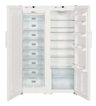 Холодильник Liebherr SBS, 185x121x63, холод.отд.-383л, мороз.отд.-257л, 2 дв., A+, NF, нерж SBSESF7212 SBS7212 фото
