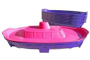 Дитяча пісочниця Корабель Рожево-фіолетова 03355/1 пластикова 03355 фото