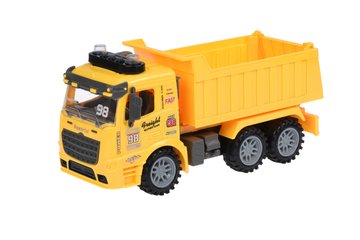 Машинка энерционная Same Toy Truck Самосвал желтый со светом и звуком 98-614AUt-1 - Уцінка 98-614AUt-1 фото