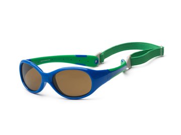 Дитячі сонцезахисні окуляри Koolsun синьо-зелені серії Flex (Розмір: 0+) KS-FLRS000