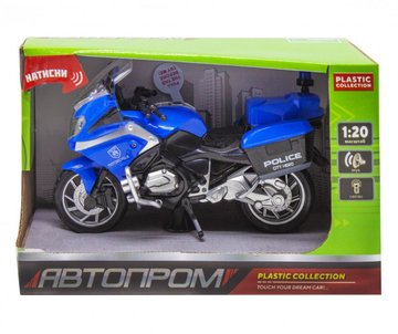 Іграшковий мотоцикл "АВТОПРОМ" зі звуковими ефектами (7962(Blue)) 7962(Blue) фото