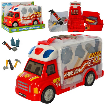 Игровой набор Пожарного машинка со звуковыми эффектами (М 5532) М 5532 фото