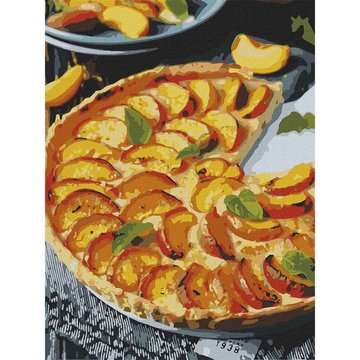 Картина за номерами "Персиковий пиріг" Ідейка 30х40 см (KHO5617) KHO5617 фото