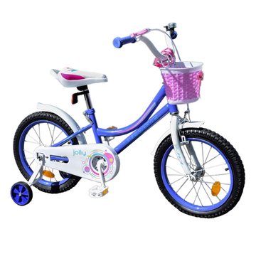 Велосипед дитячий 2-х колісний 16'' 211612 (RL7T) Like2bike Jolly, бузковий, рама сталь, з дзвінком