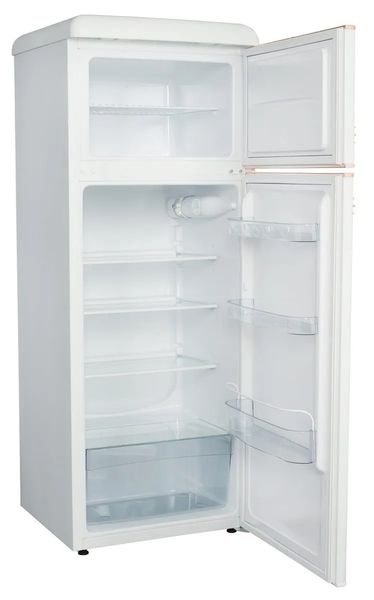 Холодильник Snaige з верхн. мороз., 147.5x56х63, холод.відд.-166л, мороз.відд.-46л, 2дв., A++, ST, retro, білий-мідь (FR24SM-PROC0E) FR24SM-PROC0E фото