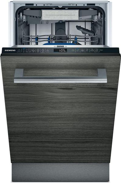 Посудомийна машина Siemens вбудовувана, 10компл., A++, 45см, дисплей, 3й кошик, білий (SR75EX05MK) SR75EX05MK фото