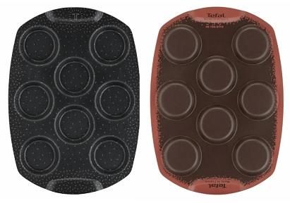 Деко Tefal PerfectBake, 8 форм, круглий, 21х29см, алюміній, коричневий (J5734902) J5734902 фото